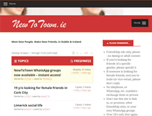 Tablet Screenshot of newtotown.ie